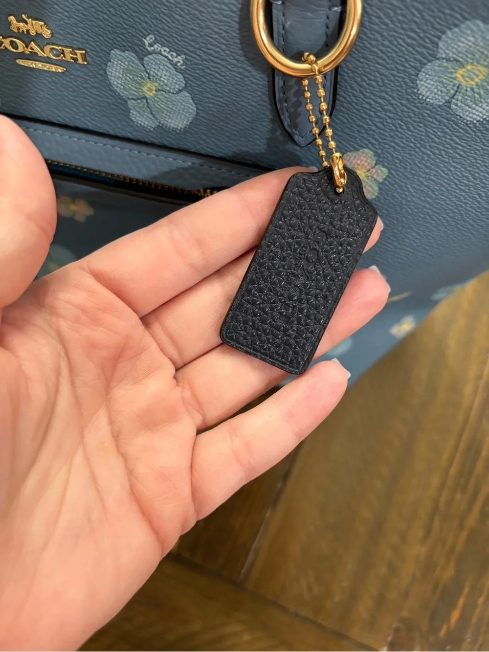 Coach Taylor Tote with Pansy Print